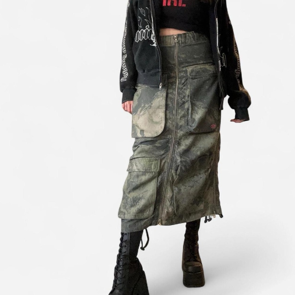 DIESEL O-Mirt Camouflage Skirt